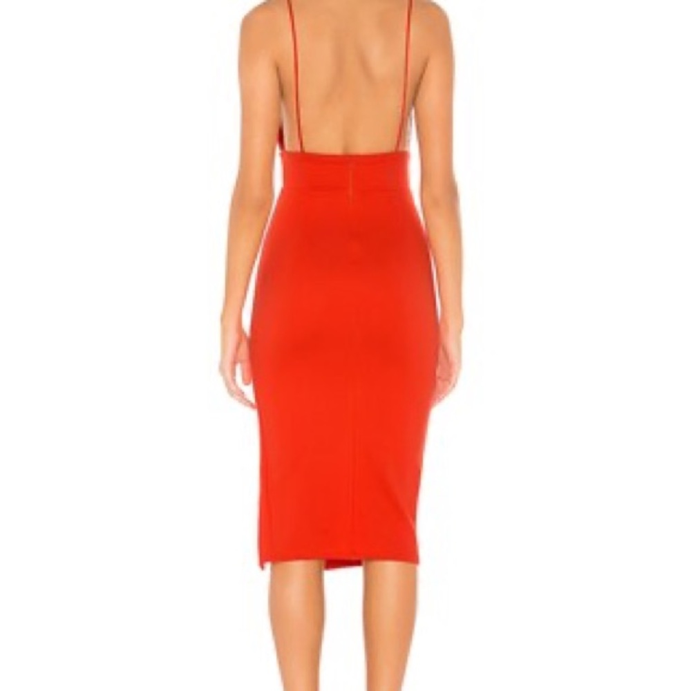 Superdown Trista Red Cut-Out Midi Dress - Picture 2 of 5